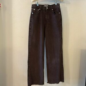 Zara Women’s Chocolate Brown Denim Jeans Size 34 (USA Size 2)